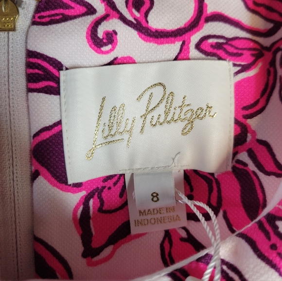 Lilly Pulitzer Mila Short Sleeve Shift Dress Elderflower Blossom Lil Escape - Picture 11 of 14